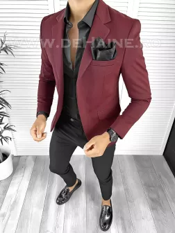 Sacou barbati slim fit grena B8341 D5-2.3