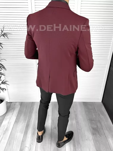 Sacou barbati slim fit grena B8341 D5-2.3