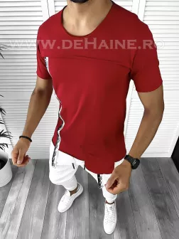 Tricou barbati rosu slim fit Vagabond B1951 K1-3