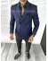 Sacou barbati slim fit bleumarin B8280 D3-3.1