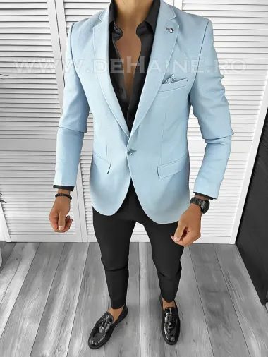Sacou barbati blue slim fit B8286 D0