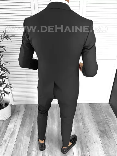 Costum barbati slim fit negru B8291 12-5.1