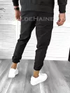 Pantaloni de trening conici negri B8032 P19-5.3