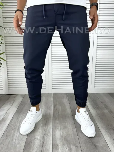 Pantaloni casual slim fit bleumarin B6287 P20-4.1