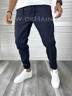 Pantaloni casual slim fit bleumarin B6287 B-6