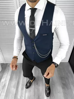 Vesta barbati eleganta slim fit bleumarin B8150 142-6 E
