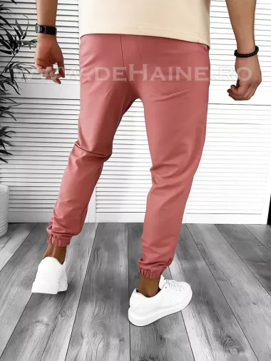 Trening barbati bej/roz pantaloni + tricou oversize B7962 112-4