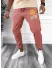 Trening barbati bej/roz pantaloni + tricou oversize B7962 112-4