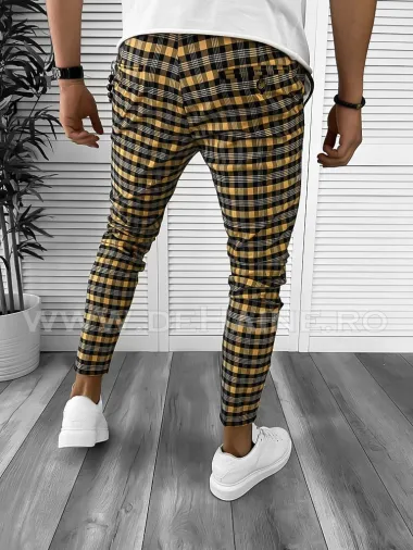 Pantaloni barbati casual in carouri B8017 49-4