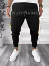 Pantaloni de trening conici negri B7953 O5-1.1