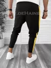 Pantaloni de trening conici negri B7953 O5-1.1