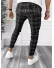 Pantaloni barbati casual regular fit in carouri B7943 N6-5.1