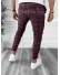 Pantaloni barbati casual regular fit grena B7945 B7-3.1