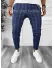 Pantaloni barbati casual regular fit bleumarin B1551 B6-1.3