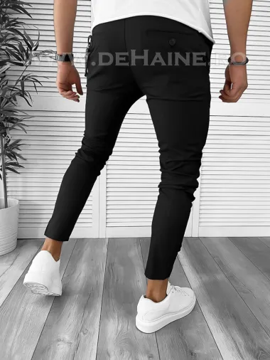 Pantaloni barbati casual regular fit negri B7879 D5-4.3
