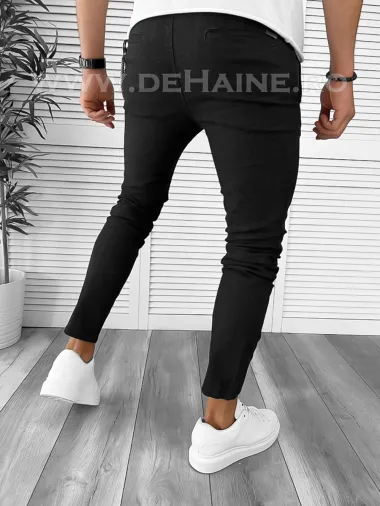 Pantaloni barbati casual regular fit negri B7934 P18-3.1