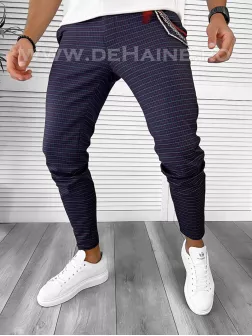 Pantaloni barbati casual regular fit bleumarin B7938 B15-3.3