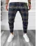 Pantaloni barbati casual regular fit bleumarin B7939 D8-4