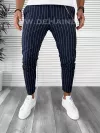 Pantaloni barbati casual regular fit bleumarin B7940 14-4 E~