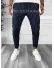 Pantaloni barbati casual regular fit bleumarin B7940 F3-3.1
