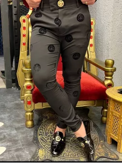 Pantaloni barbati eleganti negri B5728 H5,H6-4*