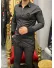 Camasa barbati neagra slim fit pentru evenimente B7907 D2-1.1