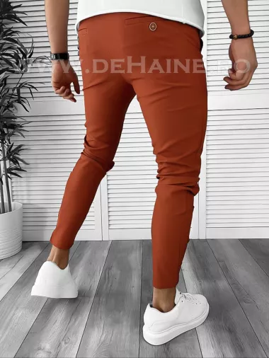 Pantaloni barbati casual regular fit maro B1734 B6-3/ 68-1.5 ~