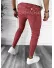 Pantaloni barbati casual regular fit rosii in carouri B1855 250-3 e, B6-4.1