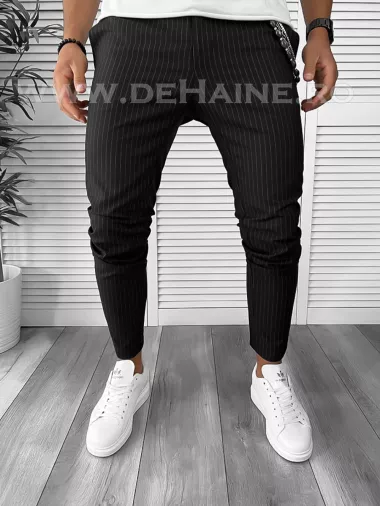 Pantaloni barbati casual regular fit negri B7879 P20-3.2