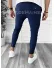 Pantaloni barbati casual regular fit bleumarin B7887 14-4 E~