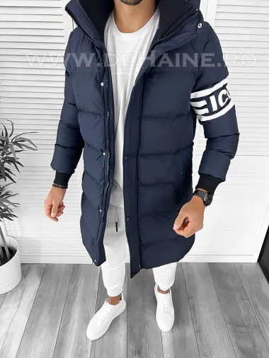 Geaca barbati groasa bleumarin de iarna 9020 67-3