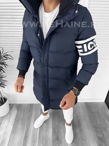 Geaca barbati groasa bleumarin de iarna 9020 67-3