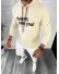 Hanorac barbati bej slim fit cu imprimeu pe spate K054 D5-2.4