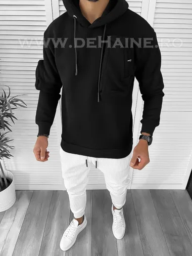 Hanorac barbati negru slim fit K170 O3-5.3