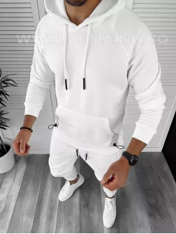 Hanorac barbati alb slim fit K188 D5-5.2