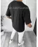 Tricou barbati negru oversize B7825 P1-2.2