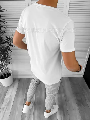 Tricou barbati alb slim fit Vagabond cu defect B1961 O2-3.3