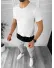 Tricou barbati alb slim fit B7813 P19-4.1
