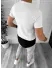Tricou barbati alb slim fit B7813 P19-4.1