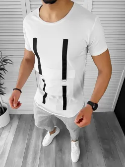 Tricou barbati alb slim fit Vagabond CU MIC DEFECT DEF1954 Tricou barbati alb slim fit Vagabond CU MIC DEFECT DEF1954