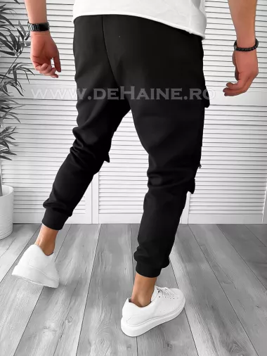 Pantaloni de trening negri conici K147 D10-2