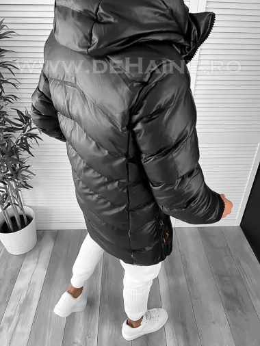 Geaca barbati groasa neagra de iarna 8080 D0-3