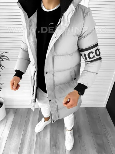 Geaca barbati groasa gri de iarna 9020 D1-3