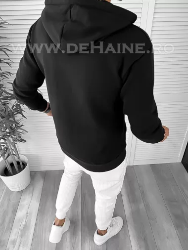 Hanorac barbati negru slim fit K003 i7-4.1