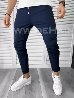 Pantaloni barbati casual bleumarin A8507 D8*