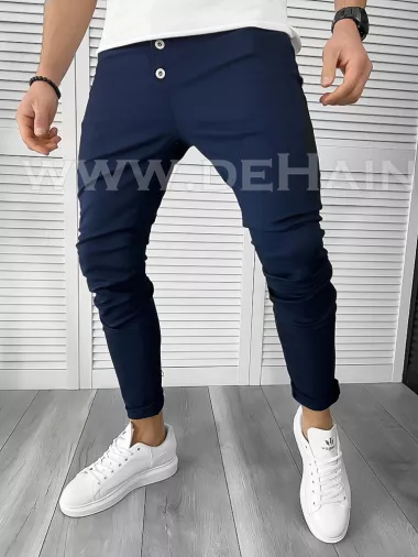 Pantaloni barbati casual bleumarin A8507   D8*