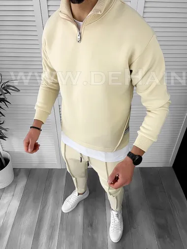 Hanorac barbati BEJ slim fit K182 D5-4.4