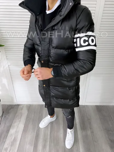 Geaca barbati groasa neagra de iarna B7558 Y3-4