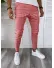 Pantaloni barbati casual regular fit rosii in carouri B1607 V4-5