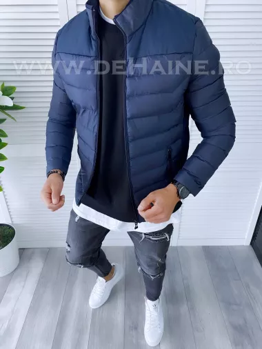 Geaca barbati primavara bleumarin B6325 O3-4.2 Geaca barbati primavara bleumarin B6325 O3-4.2